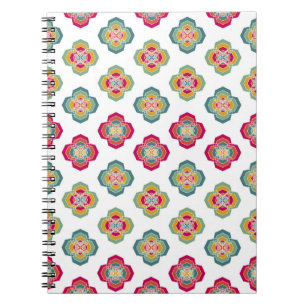 Abstract Seamless Floral Background, surface textu Notebook