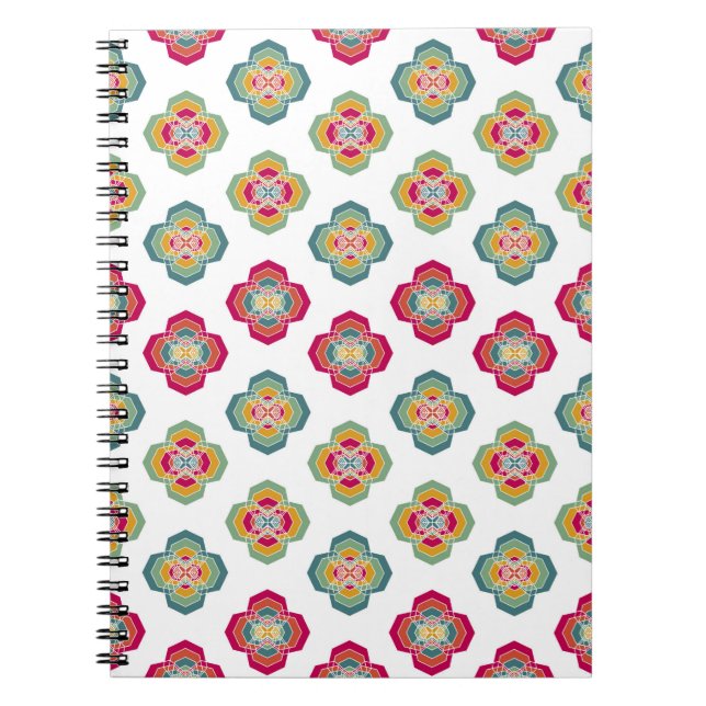 Abstract Seamless Floral Background, surface textu Notebook (Front)