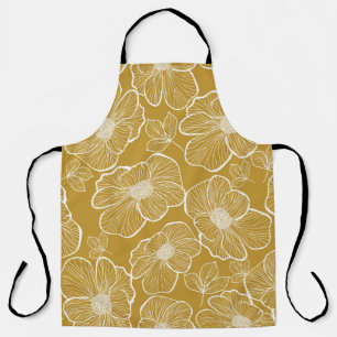 Abstract seamless floral pattern. Flowers backgrou Apron
