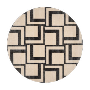 Abstract seamless geometric pattern cutting board