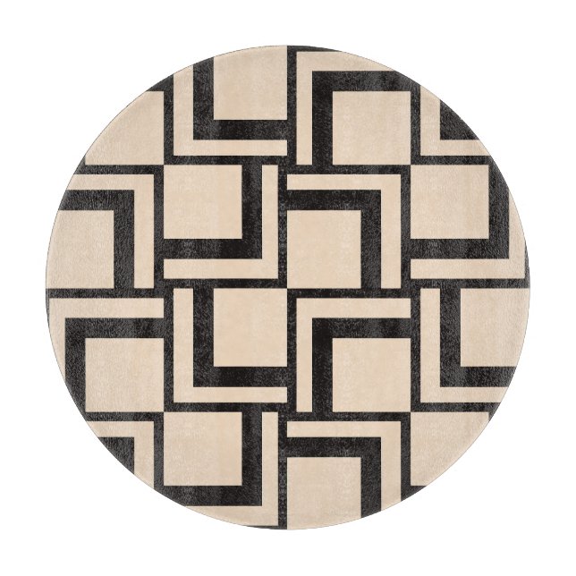 Abstract seamless geometric pattern cutting board (Front)