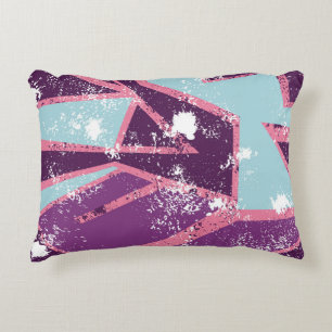Abstract seamless geometric pattern. grunge urban decorative cushion