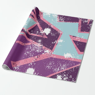 Abstract seamless geometric pattern. grunge urban wrapping paper
