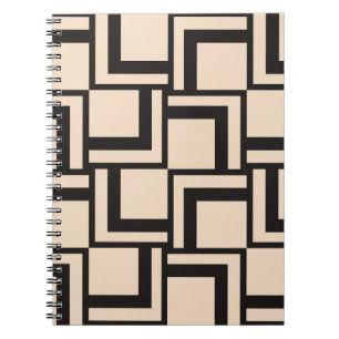 Abstract seamless geometric pattern notebook
