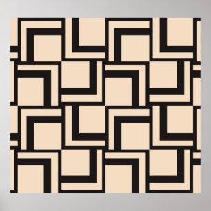 Abstract seamless geometric pattern poster