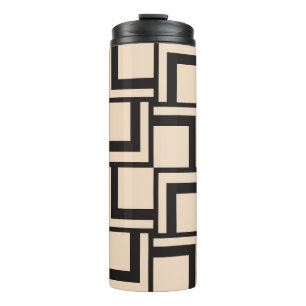 Abstract seamless geometric pattern thermal tumbler