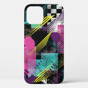 Abstract seamless, girls boys fashion, colourful. iPhone 12 case
