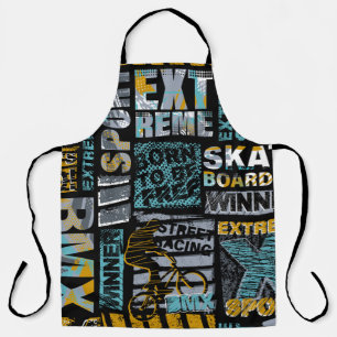 Abstract seamless grunge pattern. Urban style mode Apron
