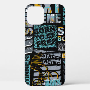 Abstract seamless grunge pattern. Urban style mode iPhone 12 Case