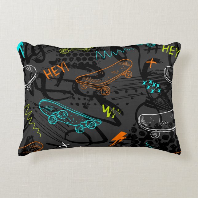 Abstract seamless grunge pattern. Urban style mode Decorative Cushion (Front)