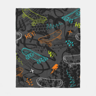 Abstract seamless grunge pattern. Urban style mode Fleece Blanket