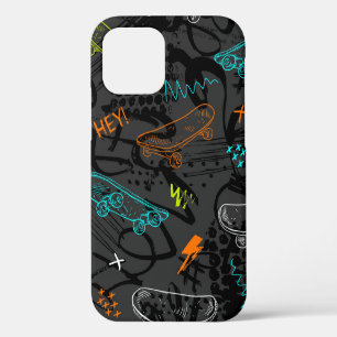 Abstract seamless grunge pattern. Urban style mode iPhone 12 Case