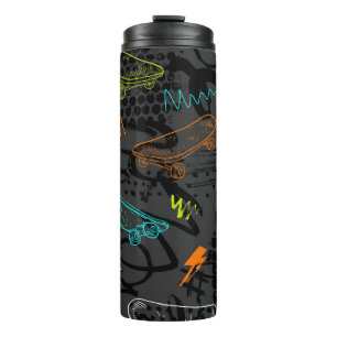 Abstract seamless grunge pattern. Urban style mode Thermal Tumbler