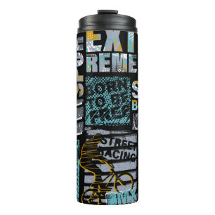 Abstract seamless grunge pattern. Urban style mode Thermal Tumbler
