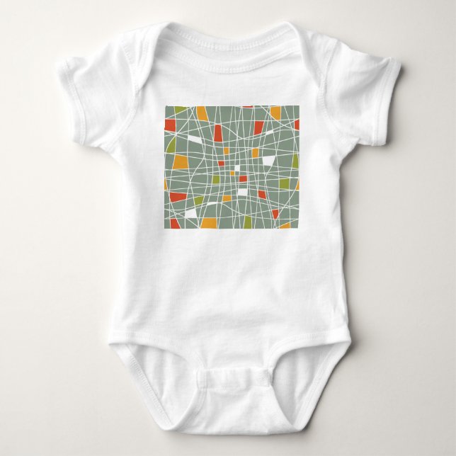 Abstract Seamless: Modern Pattern Design. Baby Bodysuit (Front)