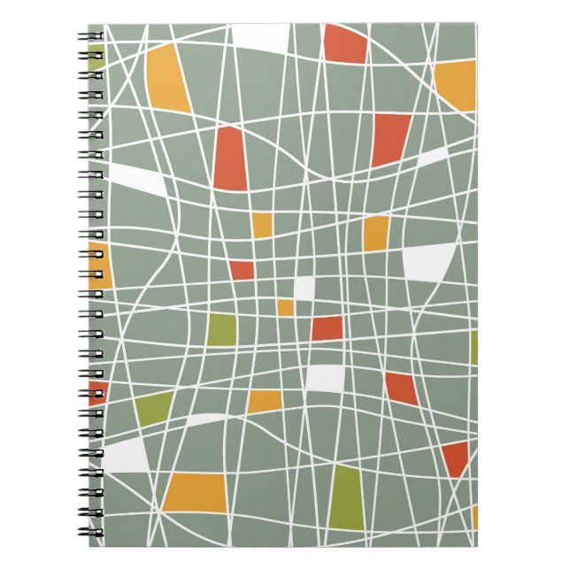 Abstract Seamless: Modern Pattern Design. Notebook (Front)