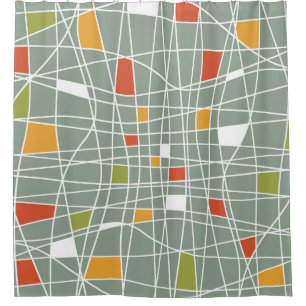 Abstract Seamless: Modern Pattern Design. Shower Curtain