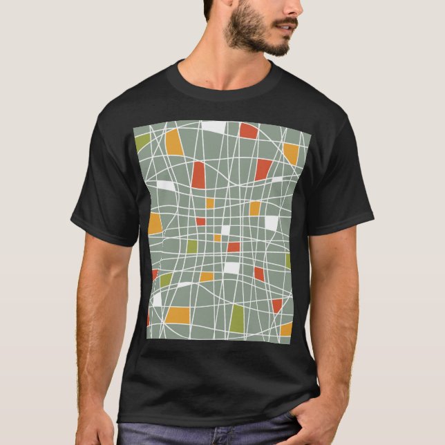 Abstract Seamless: Modern Pattern Design. T-Shirt (Front)