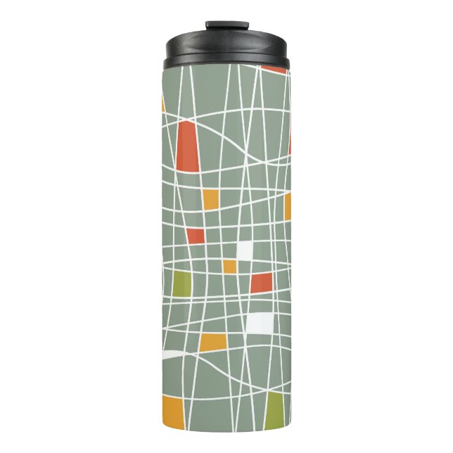 Abstract Seamless: Modern Pattern Design. Thermal Tumbler (Front)