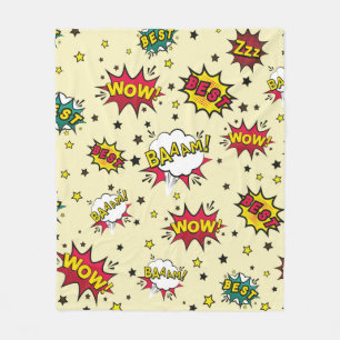 Abstract seamless patch pattern, vintage patch bac fleece blanket
