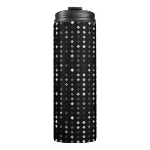 Abstract seamless pattern background with multicol thermal tumbler
