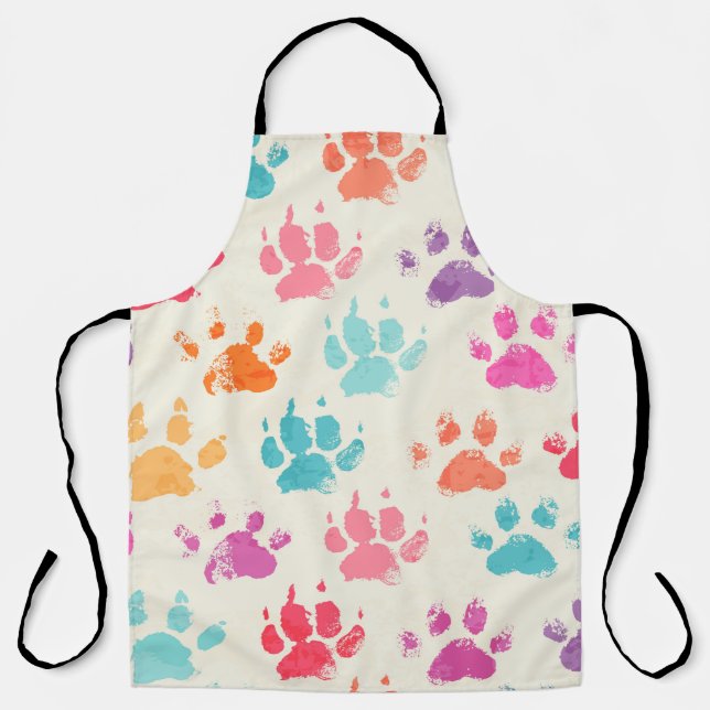 Abstract seamless pattern - bright colorful ink pr apron (Front)