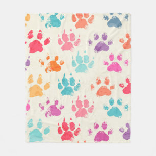 Abstract seamless pattern - bright colorful ink pr fleece blanket