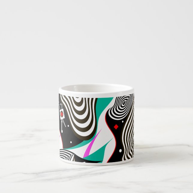 Abstract Seamless Pattern Creative Design Espresso Cup (Front)