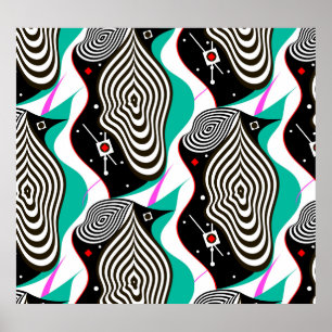 Abstract Seamless Pattern Creative Design Poster