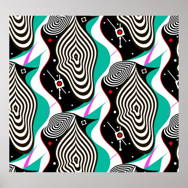 Abstract Seamless Pattern Creative Design Poster (Front)