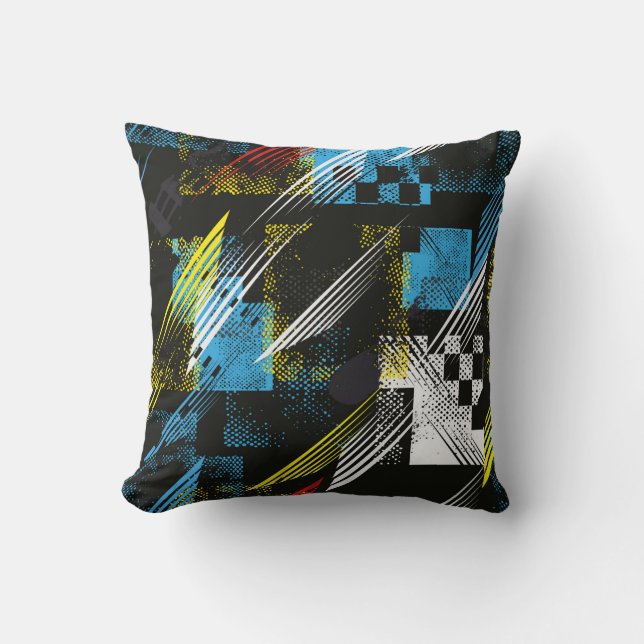 Abstract seamless pattern. Creative vintage backgr Cushion (Front)