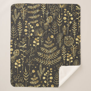 Abstract seamless pattern. Creative vintage backgr Sherpa Blanket