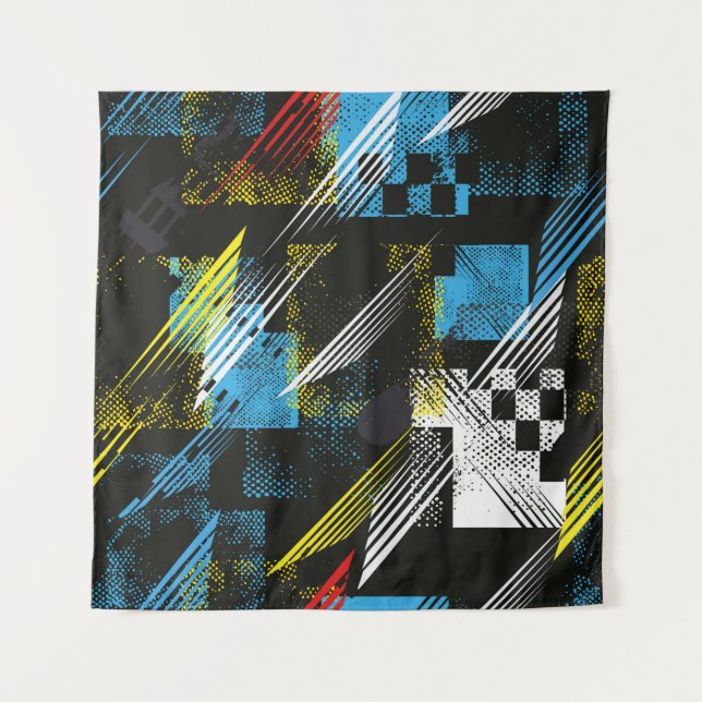 Abstract seamless pattern. Creative vintage backgr Tapestry (Front)