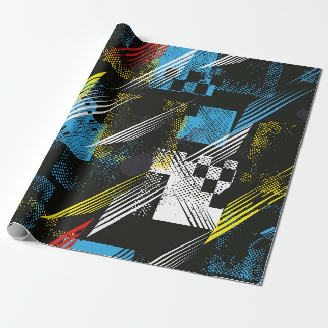 Abstract seamless pattern. Creative vintage backgr Wrapping Paper (Unrolled)