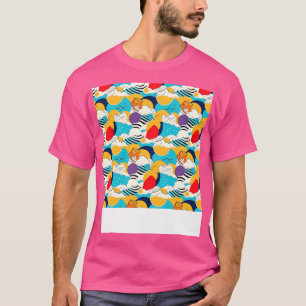 Abstract Seamless Pattern Geometric Lines Shapes G T-Shirt