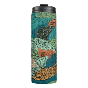 Abstract seamless pattern. Grunge design Thermal Tumbler