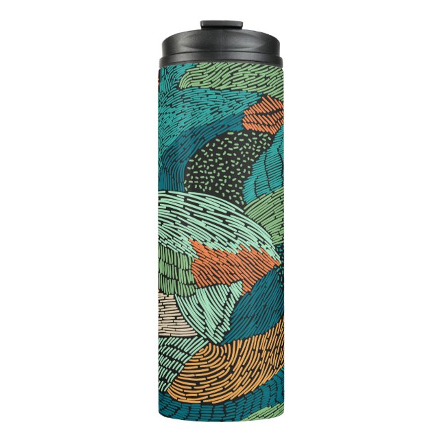 Abstract seamless pattern. Grunge design Thermal Tumbler (Front)