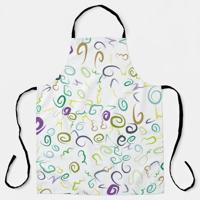 Abstract seamless pattern handmadeabstract, art, b apron (Front)