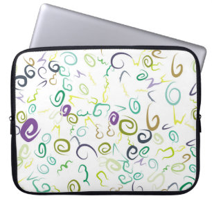 Abstract seamless pattern handmadeabstract, art, b laptop sleeve