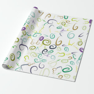 Abstract seamless pattern handmadeabstract, art, b wrapping paper