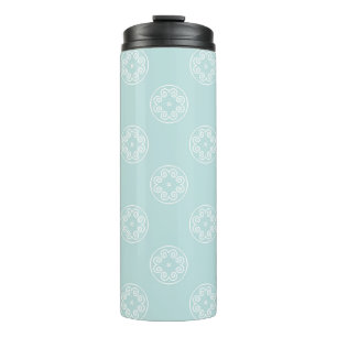 Abstract seamless pattern of Powder Blue color bac Thermal Tumbler