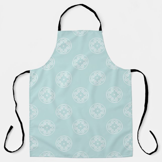 Abstract seamless pattern of Powder Blue colour ba Apron (Front)