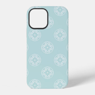 Abstract seamless pattern of Powder Blue colour ba iPhone 12 Case