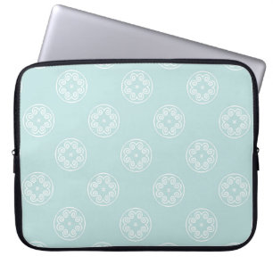 Abstract seamless pattern of Powder Blue colour ba Laptop Sleeve