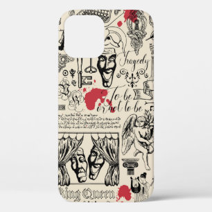 Abstract seamless pattern on the theme of theatre iPhone 12 case