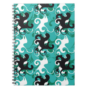 Abstract seamless pattern qualitative vintage illu notebook