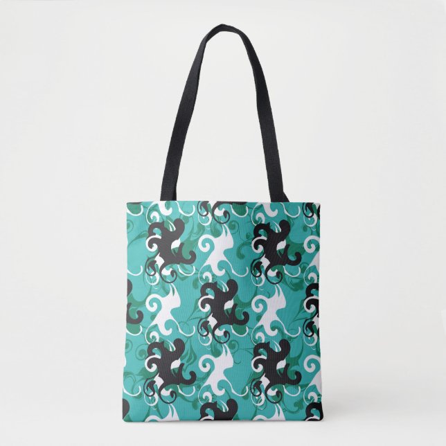 Abstract seamless pattern qualitative vintage illu tote bag (Front)