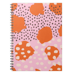 Abstract seamless pattern with Brush Strokes. Beau Notebook