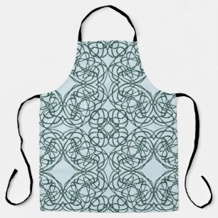 Abstract seamless pattern with city elements fraye apron