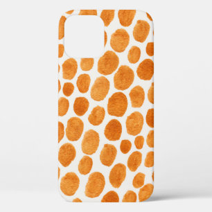 Abstract seamless pattern with golden polka dots iPhone 12 case